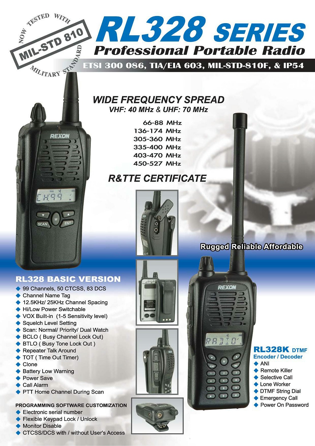 Two Way Radio And Battery Pack